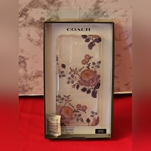 Coach Protective Phone Case for Samsung Galaxy S21+ Plus 5G Moody Floral Purple